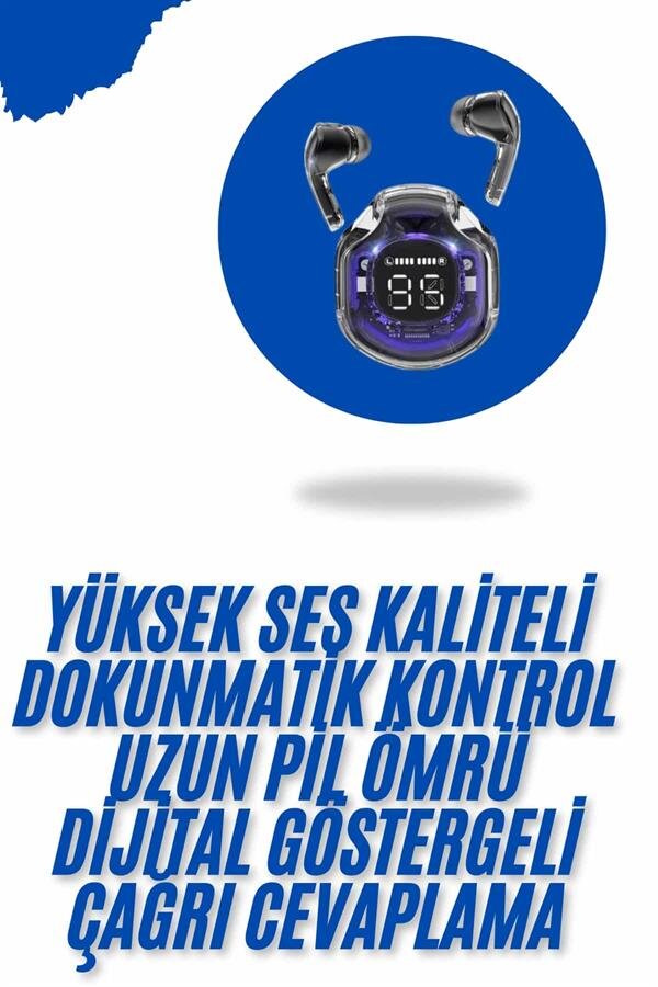 Kablosuz Dijital Göstergeli Powerbanklı IOS ve Android Uyumlu Gaming Kulaklık 1 Kablosuz Dijital Göstergeli Powerbanklı IOS ve Android Uyumlu Gaming Kulaklık