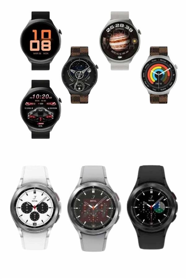 Akıllı Saat Bluetooth Bağlantılı Yuvarlak Ekran Plastik Kordonlu 3 Akıllı Saat Bluetooth Bağlantılı Yuvarlak Ekran Plastik Kordonlu - Görsel 3