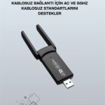 Realtek Chipsetli 5G Destekli Yüksek Hızlı Ağ Adaptörü