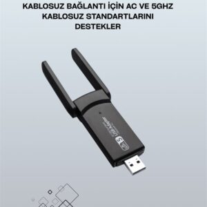 USB WiFi Adaptör – 1200 Mbps Hız