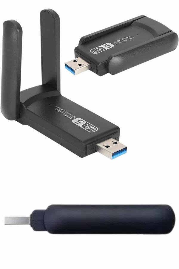Wifi Alıcı Dual Band Usb 3.0 Adaptör Kablosuz Windows 7/8/10/11 1 Wifi Alıcı Dual Band Usb 3.0 Adaptör Kablosuz Windows 7/8/10/11