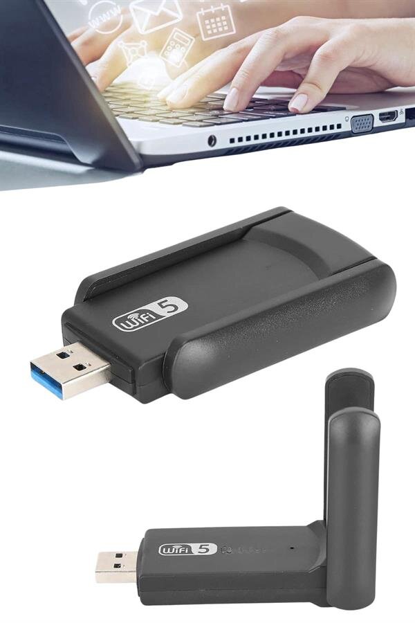 Wifi Adaptörü Bt5.0 Wifi 2'si Bir Arada Çift Bantlı Çift Anten 4 Wifi Adaptörü Bt5.0 Wifi 2'si Bir Arada Çift Bantlı Çift Anten - Görsel 4