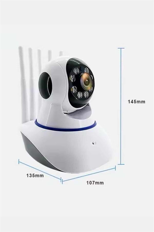 Akıllı Gece Görüşlü Sensörlü Wifi Kamera Telefondan Takip Edilebilir 4 Akıllı Gece Görüşlü Sensörlü Wifi Kamera Telefondan Takip Edilebilir - Görsel 4