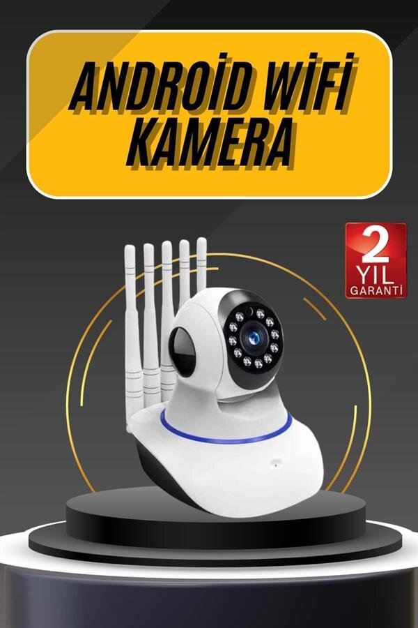 Akıllı Gece Görüşlü Sensörlü Wifi Kamera Telefondan Takip Edilebilir 2 Akıllı Gece Görüşlü Sensörlü Wifi Kamera Telefondan Takip Edilebilir - Görsel 2