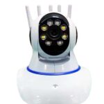 LED Aydınlatmalı 5 Antenli Motorlu 1080P Wifi Kamera Sensörlü