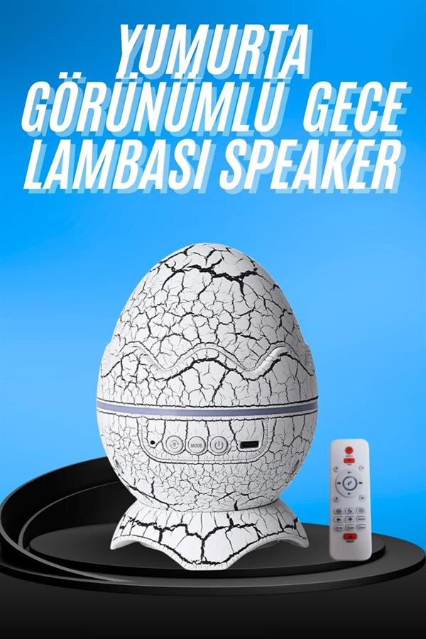 Gece Lambası Yumurta Işık Speaker Yeni Nesil Dinozor Yumurtası Görünümlü 2 Gece Lambası Yumurta Işık Speaker Yeni Nesil Dinozor Yumurtası Görünümlü - Görsel 2