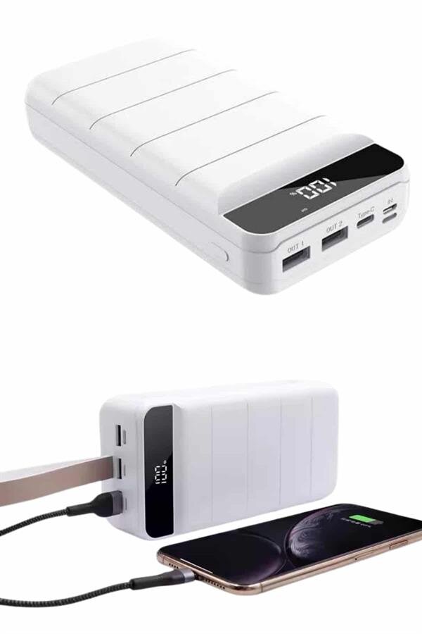 50.000 Mah Powerbank Turbo Hızlı Led Göstergeli Android İOS Uyumlu Taşınabilir Askılı 3 50.000 Mah Powerbank Turbo Hızlı Led Göstergeli Android İOS Uyumlu Taşınabilir Askılı - Görsel 3