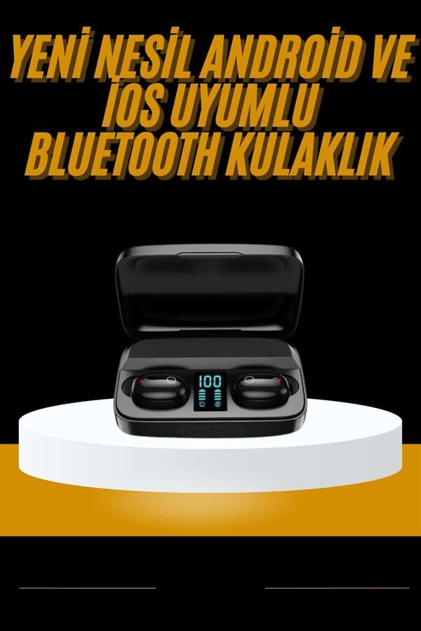 Kablosuz Dijital Göstergeli Çağrı Cevaplayabilen TWS 5.0 Bluetooth Kulaklık 2 Kablosuz Dijital Göstergeli Çağrı Cevaplayabilen TWS 5.0 Bluetooth Kulaklık - Görsel 2