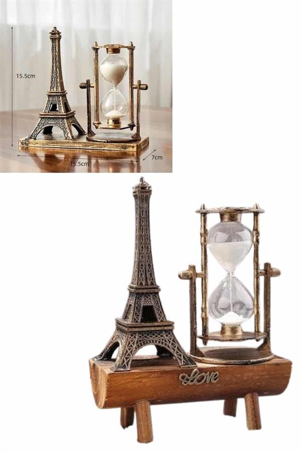 Paris Eyfel Kulesi Hediyelik Eyfel Retro Kum Saati Dekoratif Eşya 4 Paris Eyfel Kulesi Hediyelik Eyfel Retro Kum Saati Dekoratif Eşya - Görsel 4