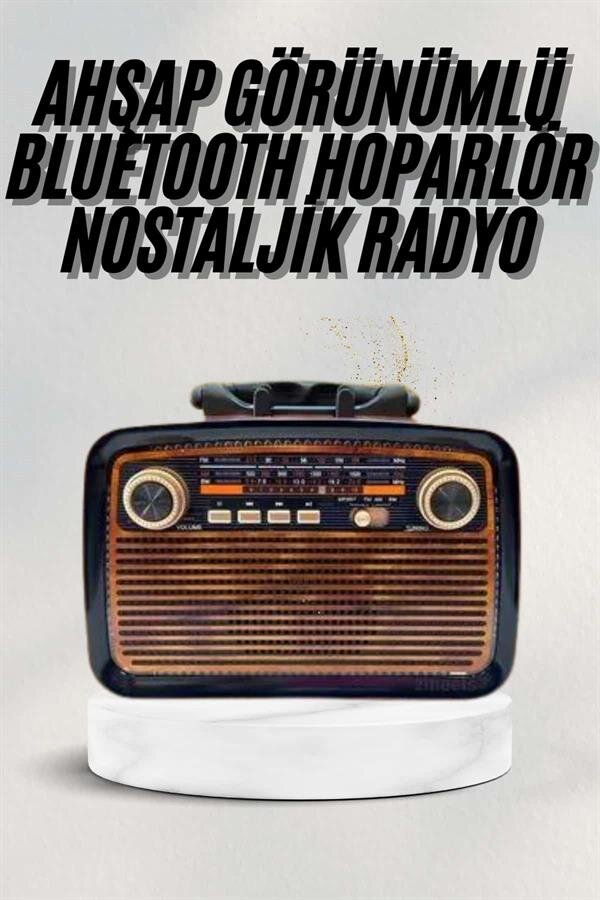 Bluetooth Hoparlör Ahşap Renk Vintage Işıklı Nostaljik Radyo Fm Ahşap Görünümlü 2 Bluetooth Hoparlör Ahşap Renk Vintage Işıklı Nostaljik Radyo Fm Ahşap Görünümlü - Görsel 2