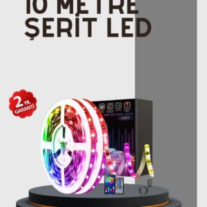 Su Geçirmez 10M Smart Şerit Led TV Arkası ve Oda Dekorasyonu İçin