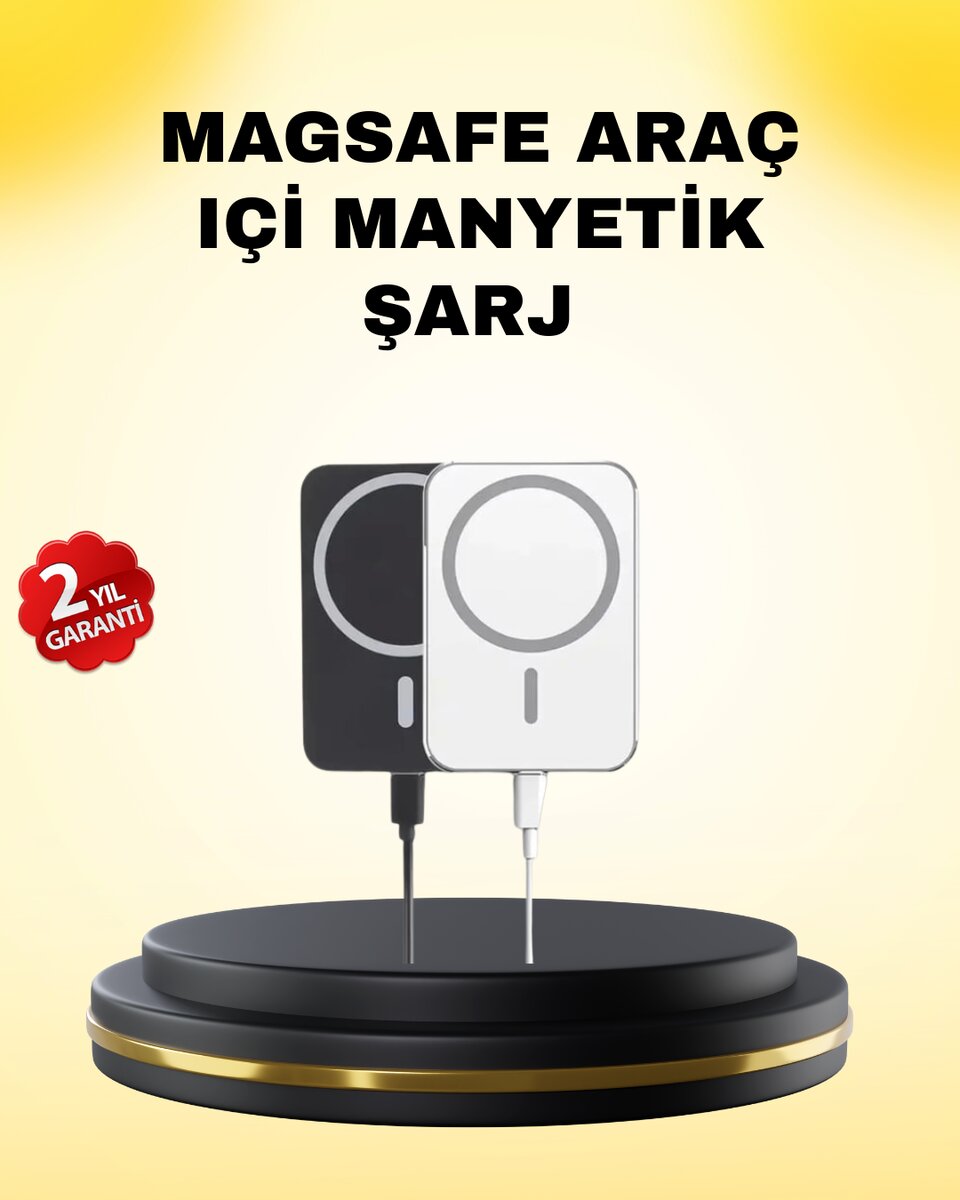 15W Kablosuz Şarj Destekli MagSafe Araç Tutucu Havalandırma Klipsli 1 15W Kablosuz Şarj Destekli MagSafe Araç Tutucu Havalandırma Klipsli