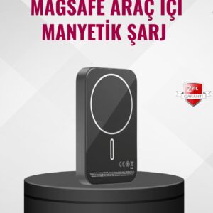 MagSafe Araç Telefon Tutucu 15W Hızlı Şarj Type-C Girişli