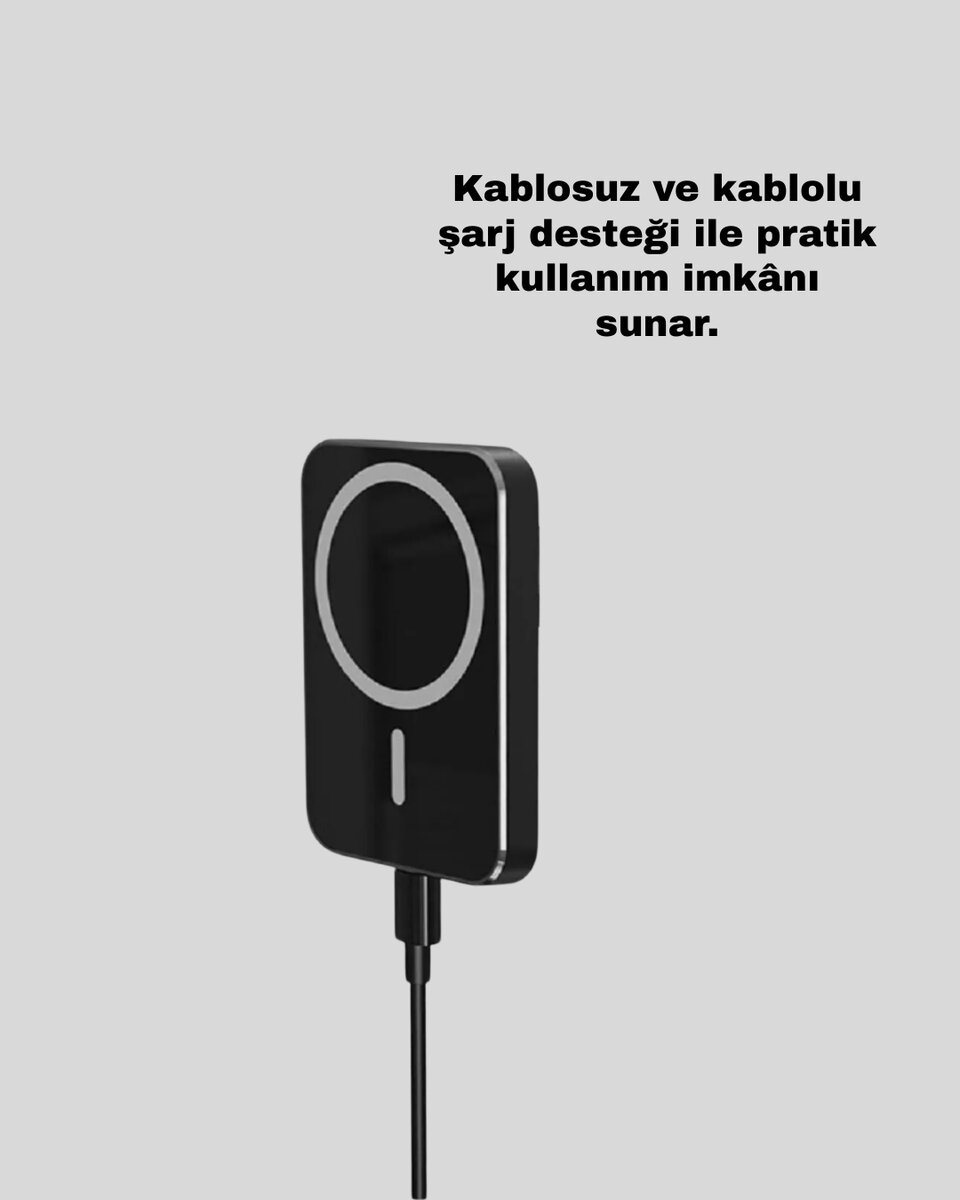 MagSafe Araç Telefon Tutucu 15W Hızlı Şarj Type-C Girişli 4 MagSafe Araç Telefon Tutucu 15W Hızlı Şarj Type-C Girişli - Görsel 4