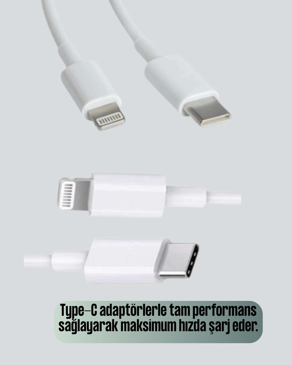Dayanıklı TPE Lightning Kablo – 30W Hızlı Şarj ve Veri Transferi 4 Dayanıklı TPE Lightning Kablo – 30W Hızlı Şarj ve Veri Transferi - Görsel 4