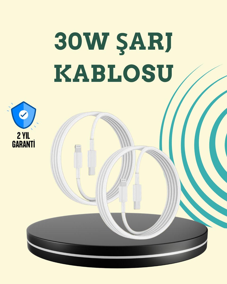 Aşırı Şarj ve Pil Koruması ile Akıllı Çipli Lightning Kablo 1.2m 1 Aşırı Şarj ve Pil Koruması ile Akıllı Çipli Lightning Kablo 1.2m