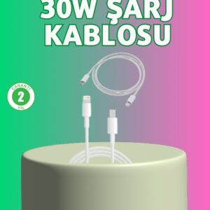 Haydiburaya 13 Orijinal Kalite 30W Type-C Lightning Hızlı Şarj Kablosu – 1.2m Dayanıklı