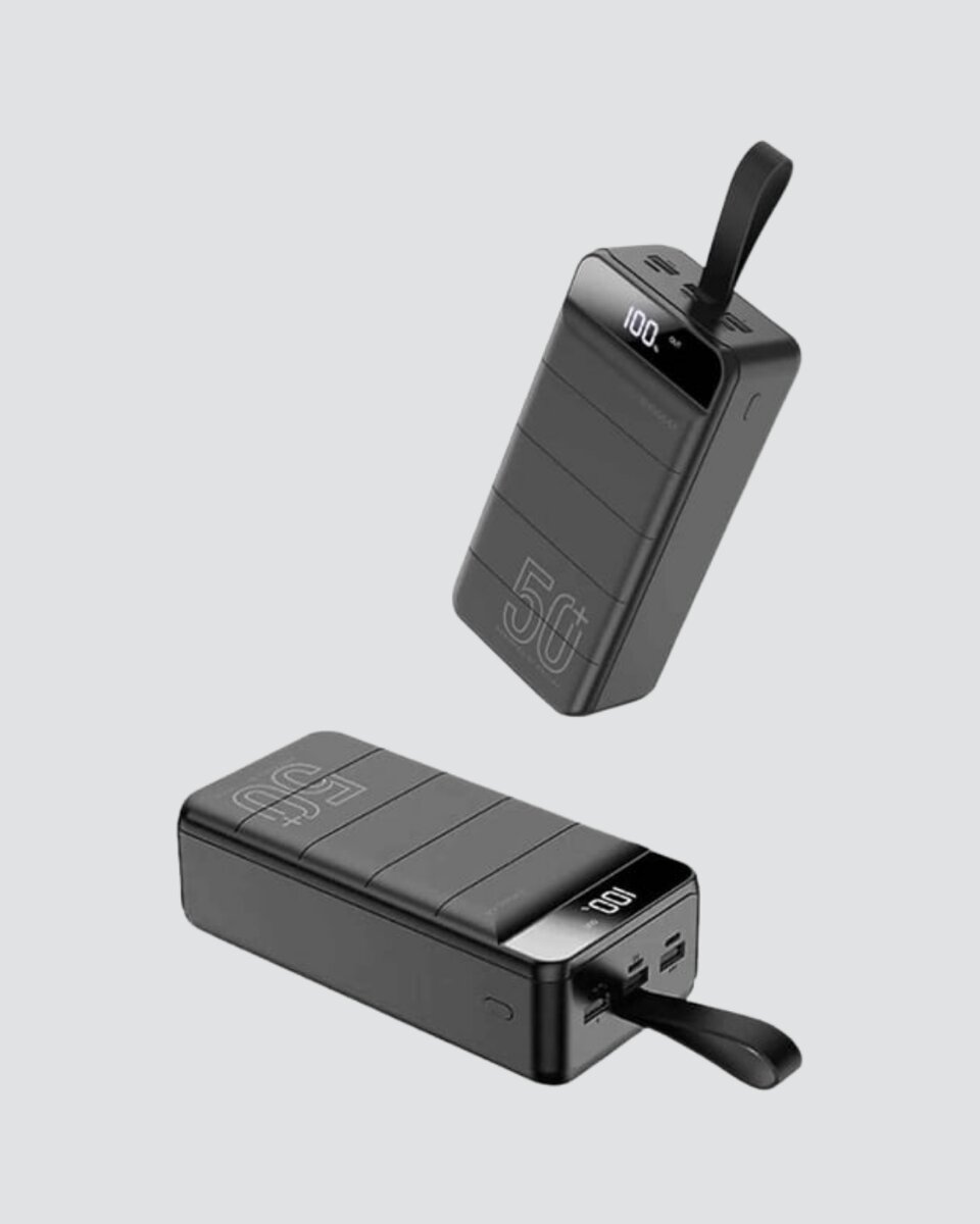Ultra Güçlü 50.000 mAh Powerbank – LED Ekranlı Çoklu Bağlantı Seçenekli Akıllı Koruma Sistemli Şarj Ünitesi 3 Ultra Güçlü 50.000 mAh Powerbank – LED Ekranlı Çoklu Bağlantı Seçenekli Akıllı Koruma Sistemli Şarj Ünitesi - Görsel 3