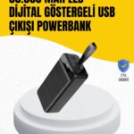 50.000 mAh Kapasiteli Powerbank – Hızlı Şarj Destekli 4 USB Portlu LED Işıklı Taşınabilir Enerji Deposu