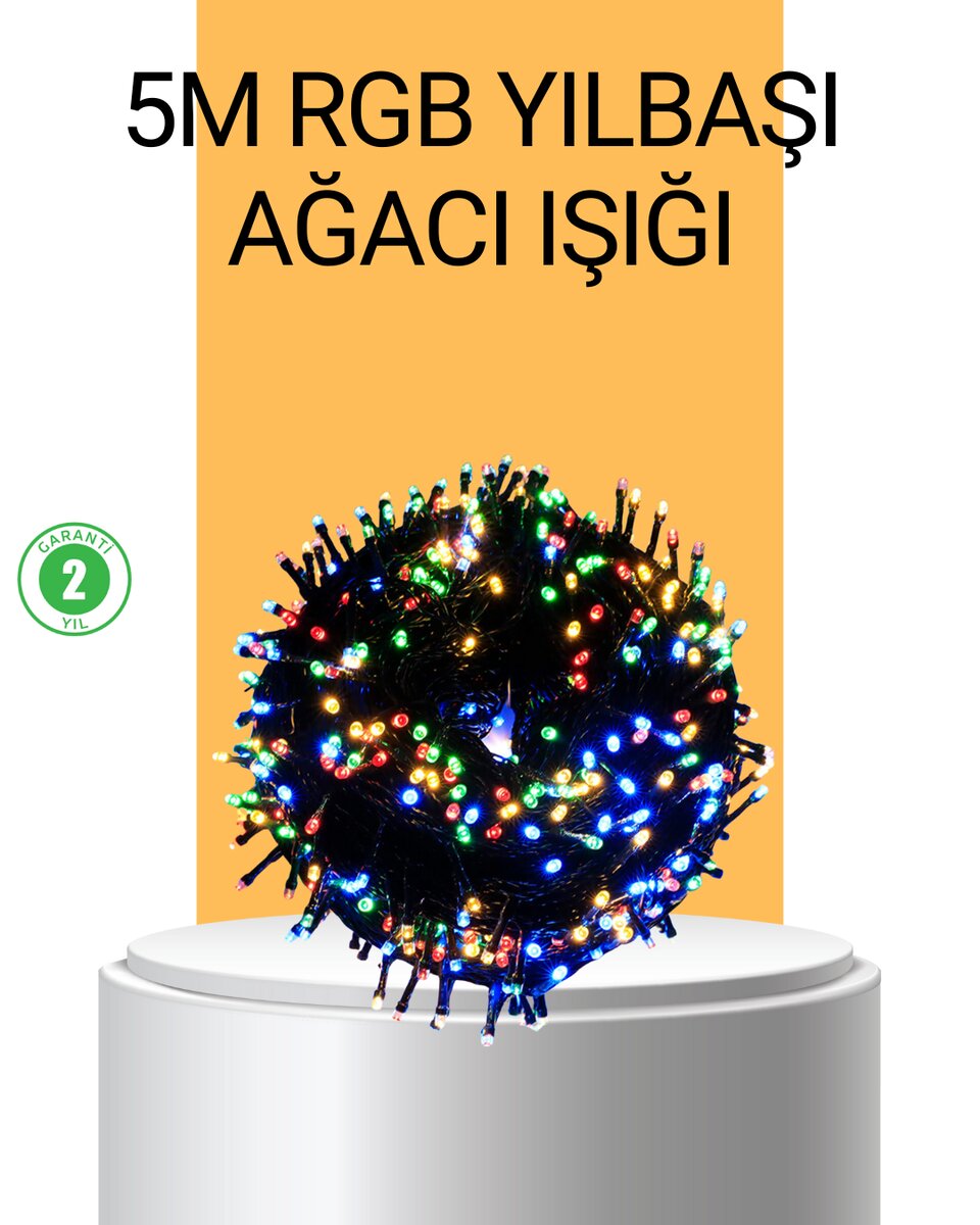 Dekoratif LED Çelenk Işık 8 Farklı Aydınlatma Modu 1 Dekoratif LED Çelenk Işık 8 Farklı Aydınlatma Modu