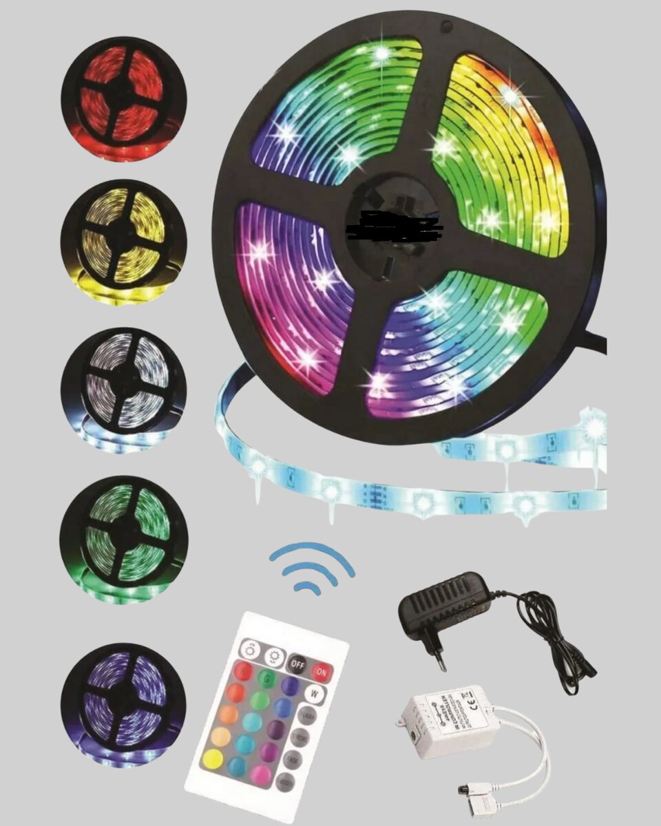 Enerji Tasarruflu RGB Şerit LED 5 Metre 2 Enerji Tasarruflu RGB Şerit LED 5 Metre - Görsel 2