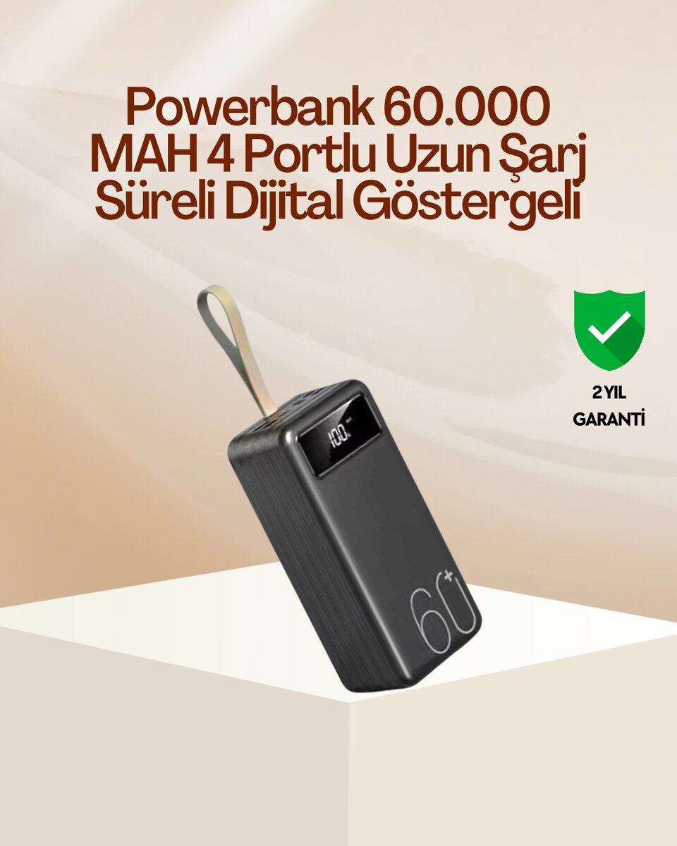Tüm Cihazlara Uyumlu Çoklu Çıkışlı Powerbank 1 Tüm Cihazlara Uyumlu Çoklu Çıkışlı Powerbank