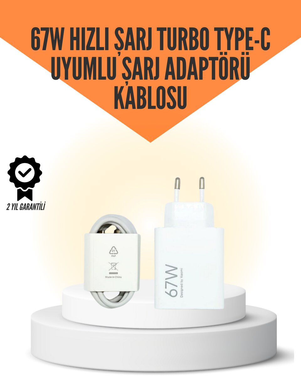 67W Hızlı Şarj Cihazı Yüksek Isı Dayanımlı Type-C Set 1 67W Hızlı Şarj Cihazı Yüksek Isı Dayanımlı Type-C Set