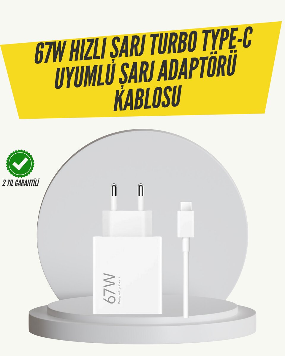 67W Turbo Hızlı Şarj Adaptörü ve Type-C Kablo Güvenli Şarj Teknolojisi 1 67W Turbo Hızlı Şarj Adaptörü ve Type-C Kablo Güvenli Şarj Teknolojisi