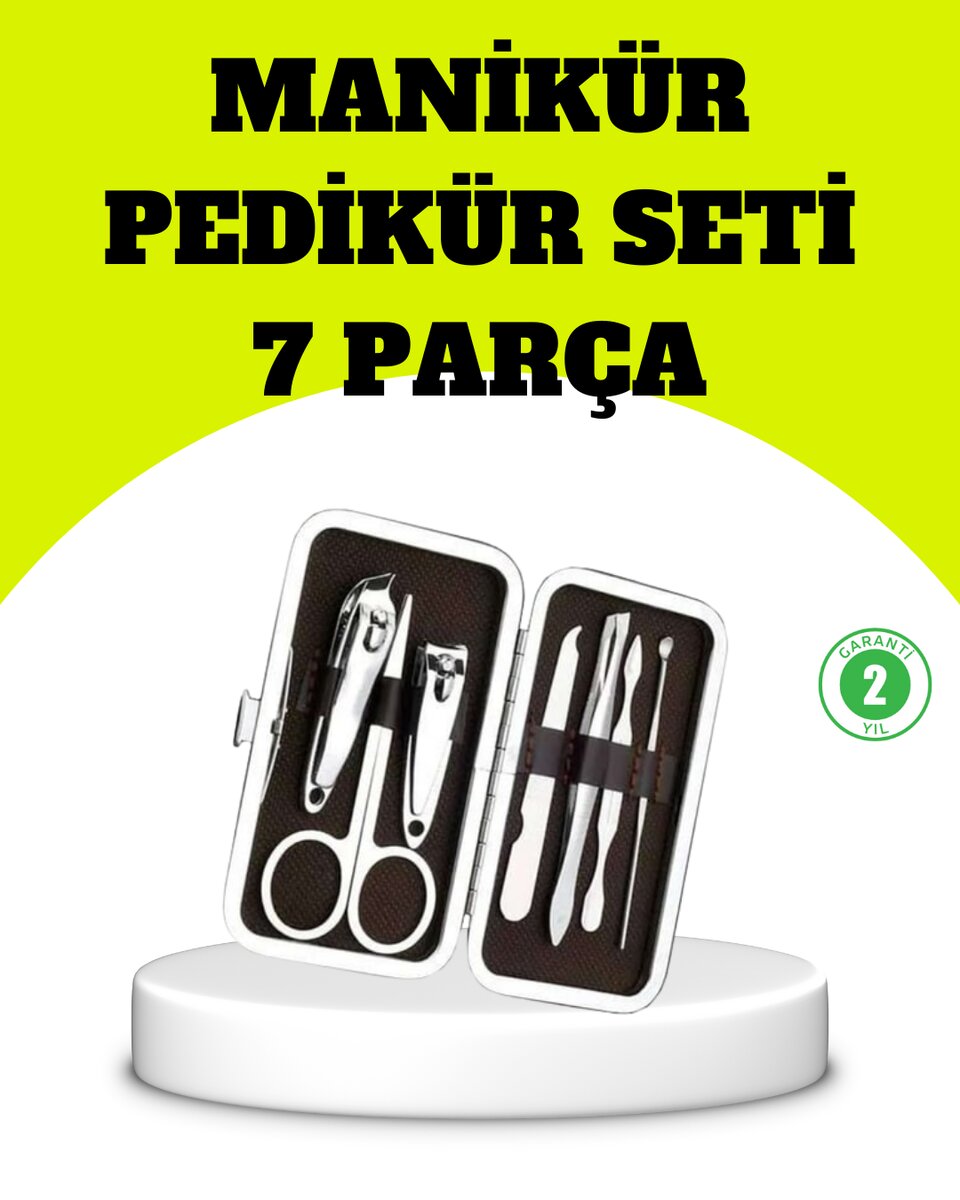 Paslanmaz Çelik Kişisel Bakım Seti – 7 Parça 1 Paslanmaz Çelik Kişisel Bakım Seti – 7 Parça