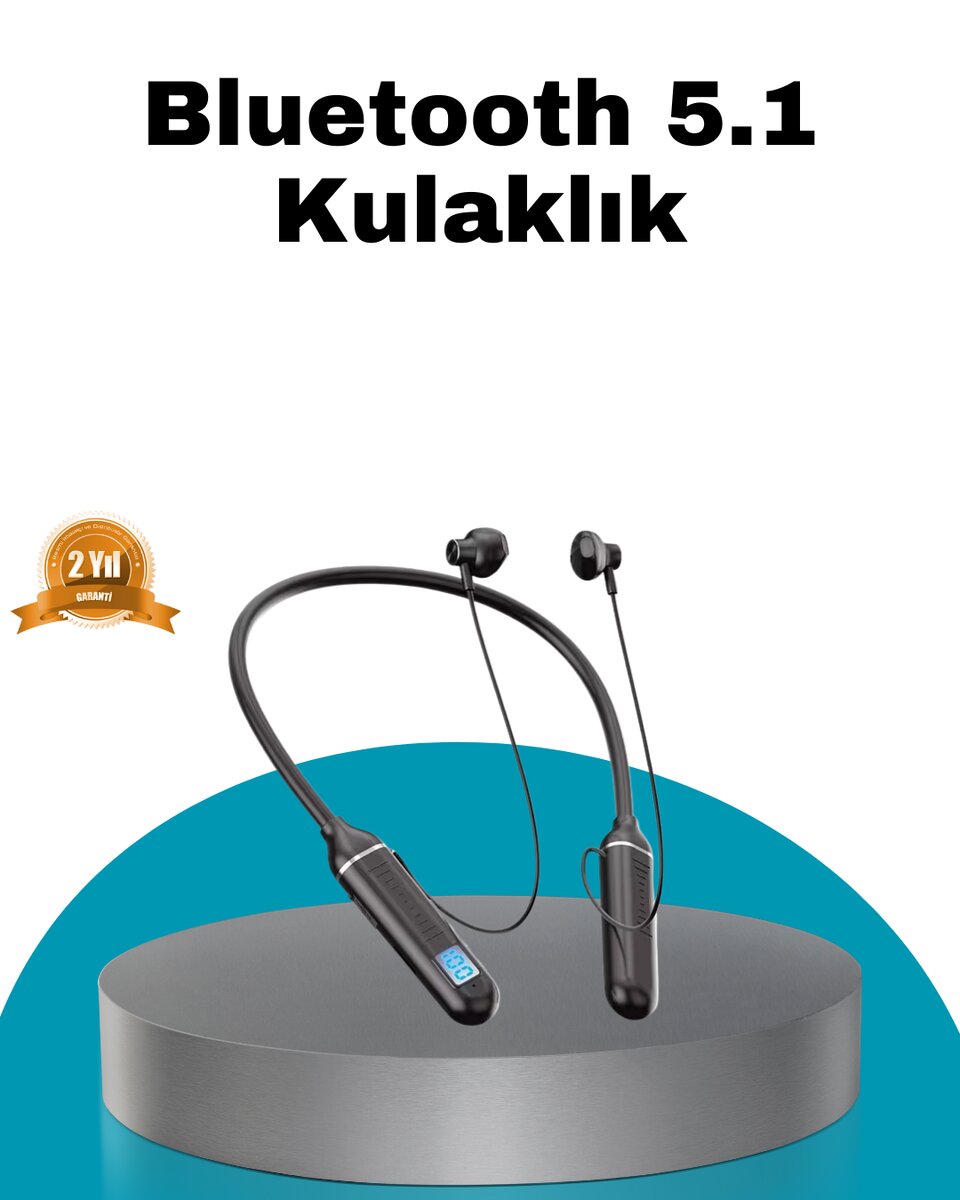 Uzun Pil Ömrü ve Hızlı Şarj Özellikli Bluetooth Kulaklık 1 Uzun Pil Ömrü ve Hızlı Şarj Özellikli Bluetooth Kulaklık