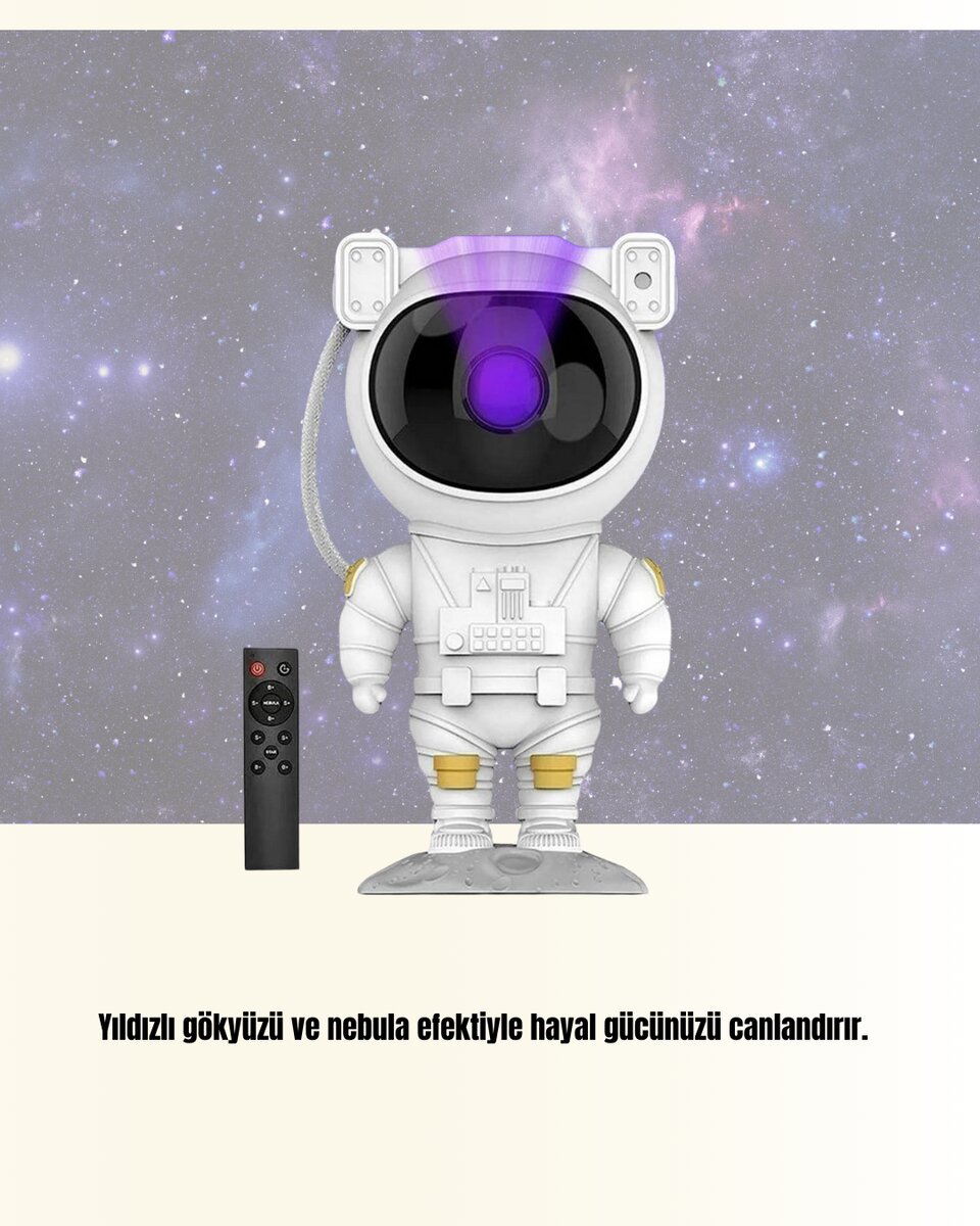 Yıldız ve Ay Efektli Uzaktan Kumandalı Projeksiyon Lamba 4 Yıldız ve Ay Efektli Uzaktan Kumandalı Projeksiyon Lamba - Görsel 4