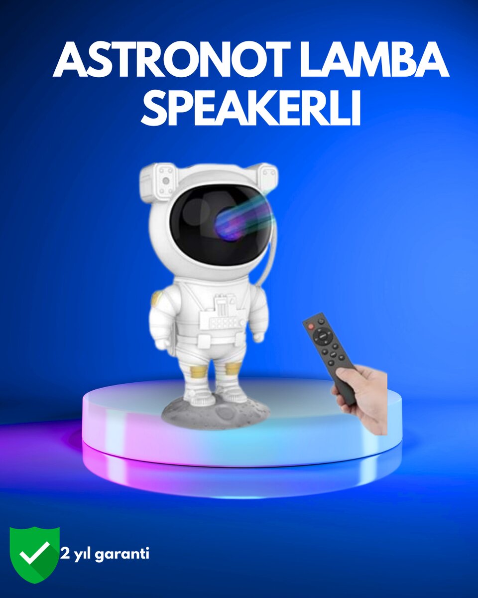 Ayarlanabilir Parlaklık ve Zamanlayıcı Modlu Astronot Lamba 1 Ayarlanabilir Parlaklık ve Zamanlayıcı Modlu Astronot Lamba