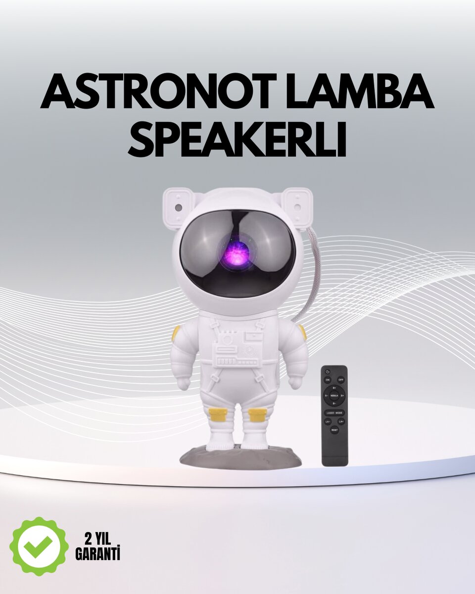 USB Güç Bağlantılı Çok Fonksiyonlu Astronot Gece Lambası 1 USB Güç Bağlantılı Çok Fonksiyonlu Astronot Gece Lambası