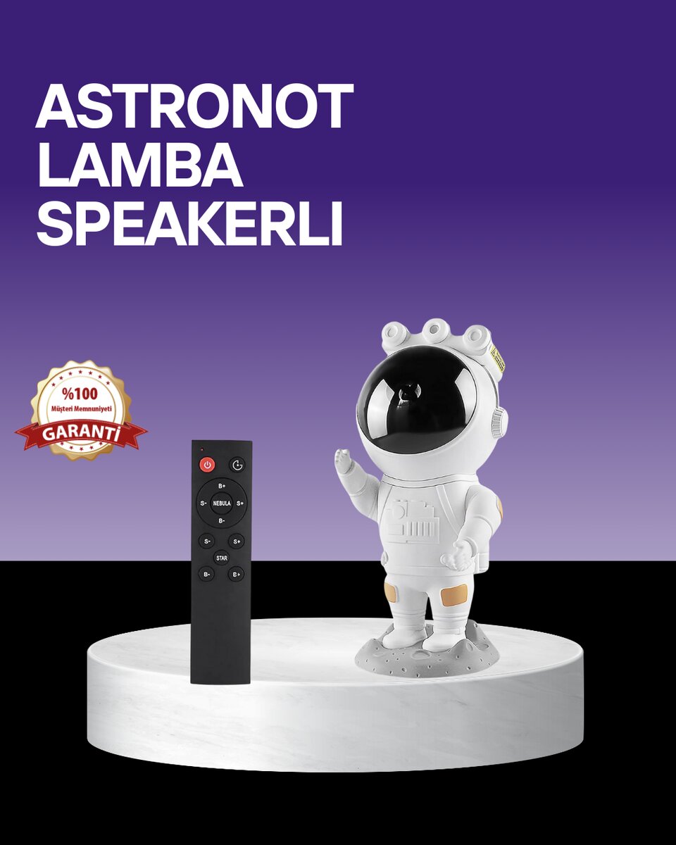 Dekoratif ve Fonksiyonel Astronot Projeksiyon Aydınlatma 1 Dekoratif ve Fonksiyonel Astronot Projeksiyon Aydınlatma