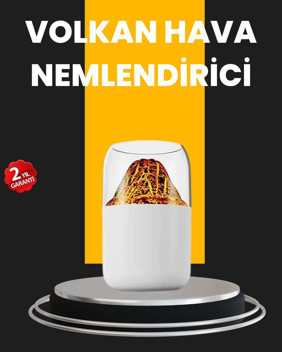 Su Hazneli LED Işıklı Aromaterapi Difüzörü 1 Su Hazneli LED Işıklı Aromaterapi Difüzörü