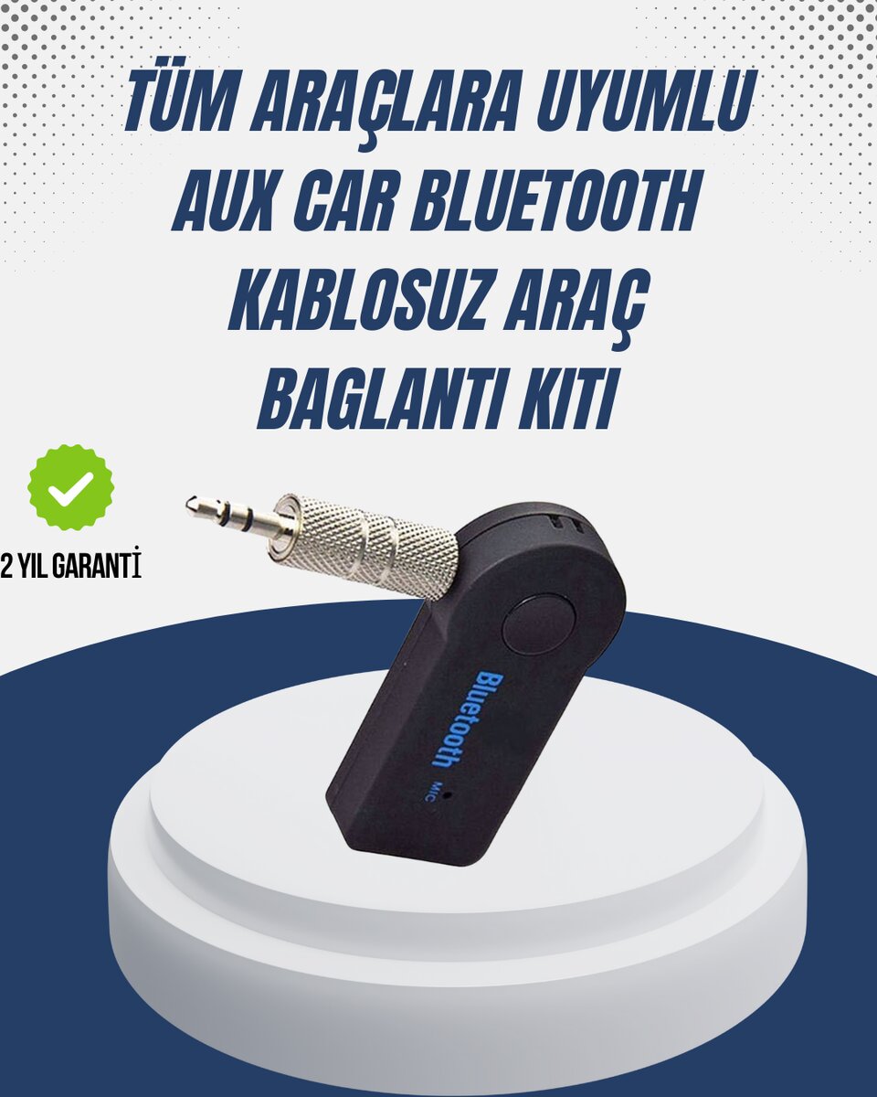Bluetooth Destekli AUX Müzik ve Konuşma Cihazı 1 Bluetooth Destekli AUX Müzik ve Konuşma Cihazı