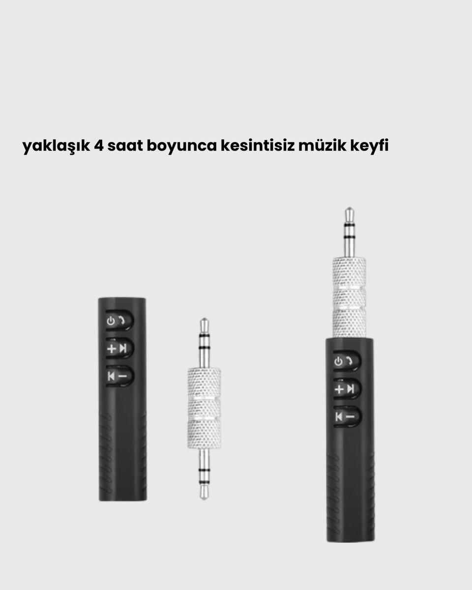 Mini Bluetooth Ses Adaptörü – Hoparlör Araç Radyosu ve Kulaklık İçin 4 Mini Bluetooth Ses Adaptörü – Hoparlör Araç Radyosu ve Kulaklık İçin - Görsel 4
