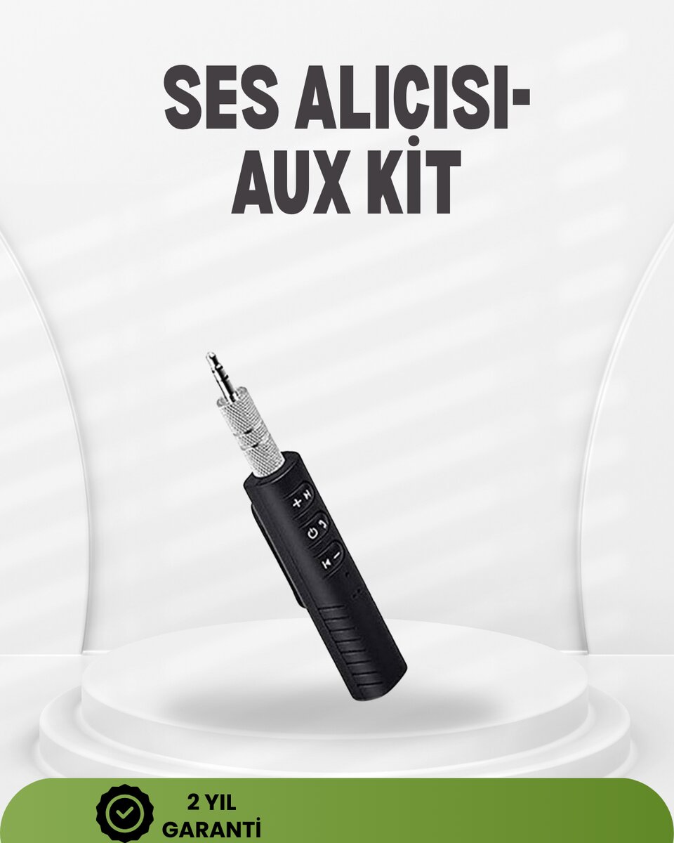 Kablosuz Ses Çözümü – 3.5mm Jaklı Bluetooth Müzik Alıcısı 1 Kablosuz Ses Çözümü – 3.5mm Jaklı Bluetooth Müzik Alıcısı