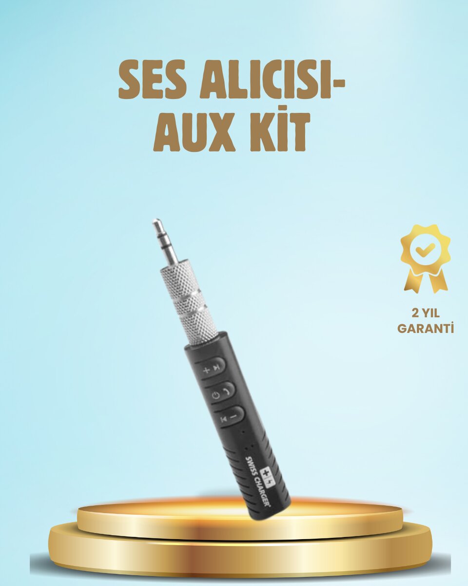 Bluetooth 4.1 Ses Alıcısı – Kablolu Cihazları Kablosuz Hale Getirin 1 Bluetooth 4.1 Ses Alıcısı – Kablolu Cihazları Kablosuz Hale Getirin