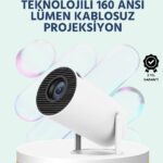 160 ANSI Lümen Parlaklığa Sahip Geniş Ekran Projeksiyon
