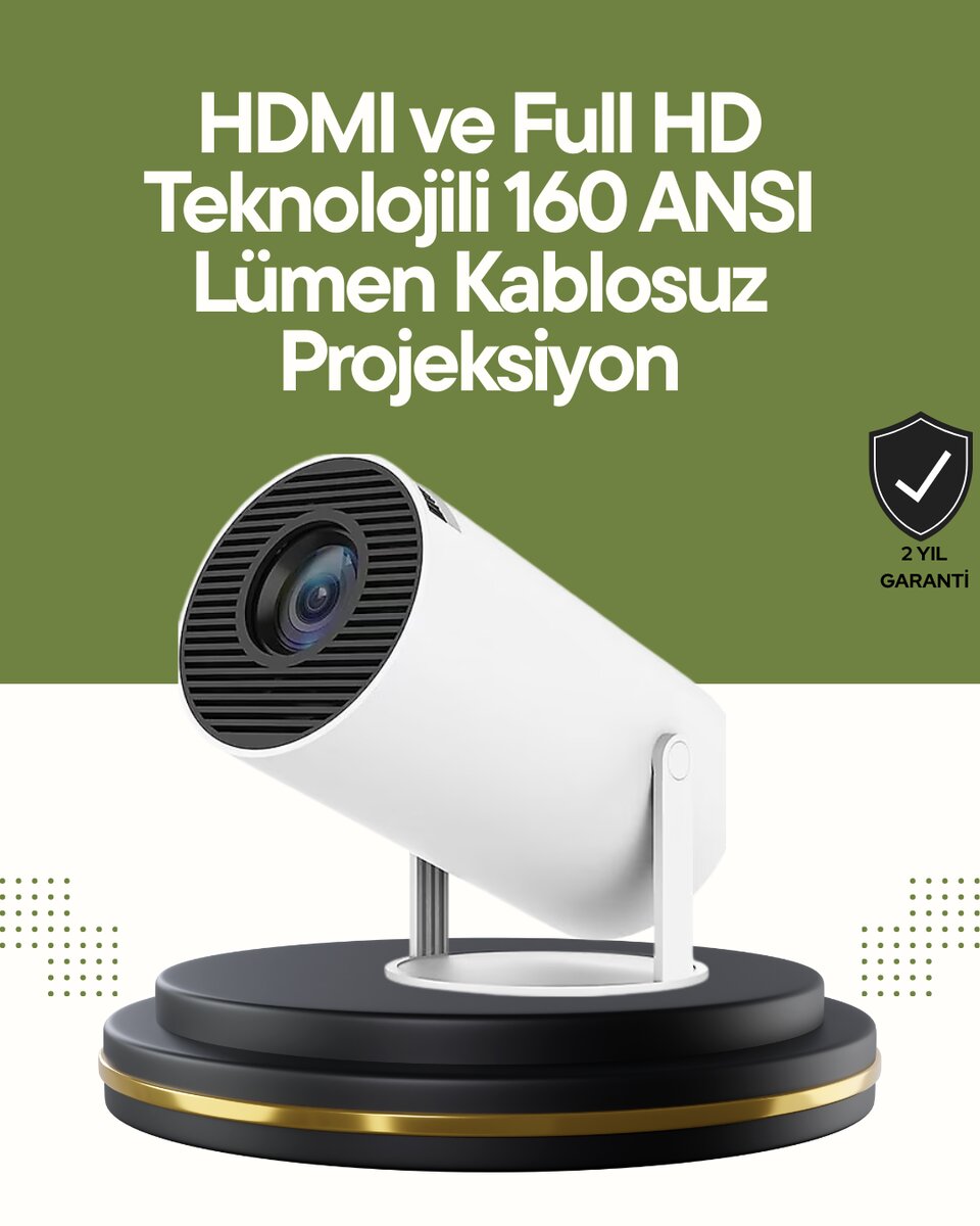 HDMI ve USB Girişli Uzun Ömürlü Ampullü Projeksiyon 1 HDMI ve USB Girişli Uzun Ömürlü Ampullü Projeksiyon