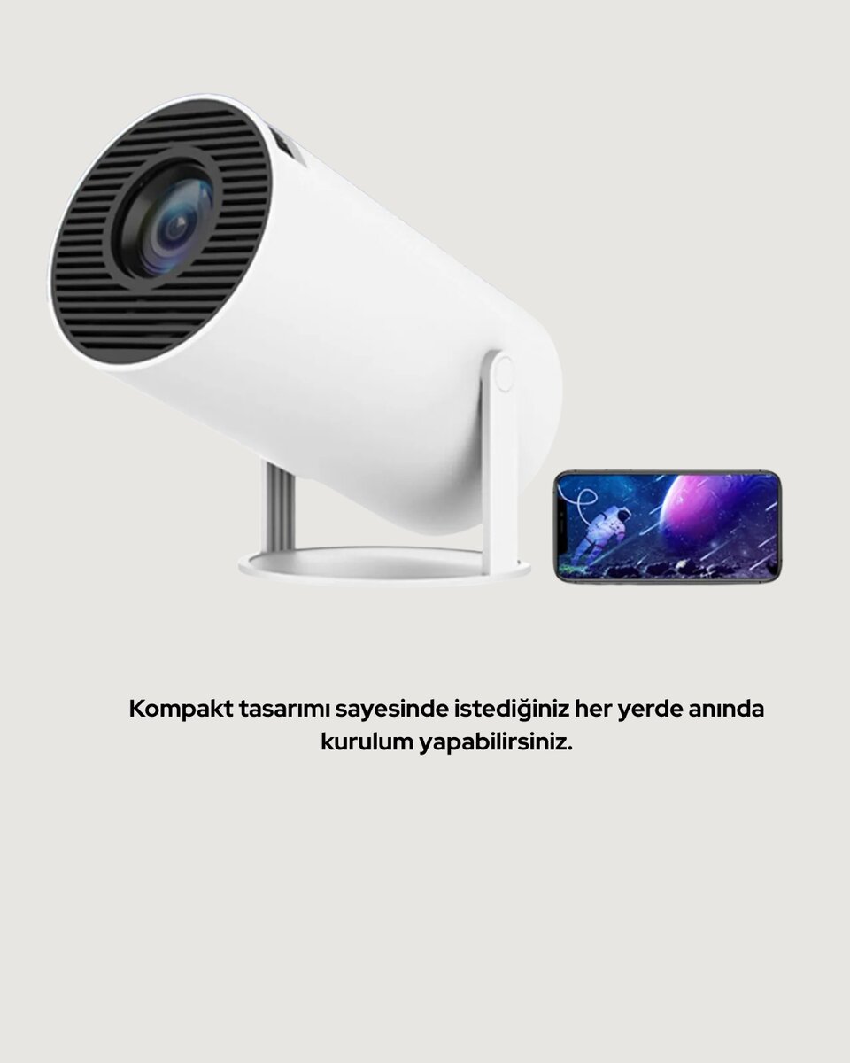 Ultra Pro Full HD ve 4K Destekli 130 İnç Projeksiyon Cihazı 3 Ultra Pro Full HD ve 4K Destekli 130 İnç Projeksiyon Cihazı - Görsel 3