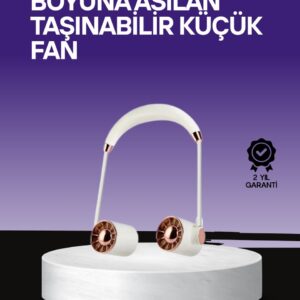 Boyun Askılı Katlanabilir Fan 1000 mAh USB Şarjlı Taşınabilir