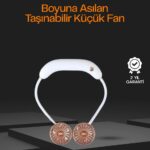 5 Kanatlı Sessiz Mini Fan 3 Vitesli Katlanabilir Asılabilir