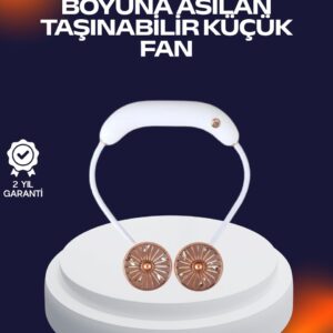 Haydiburaya 82 USB Şarjlı Katlanabilir Mini Boyun Fanı 1–3 Saat Kullanım