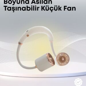 Haydiburaya 81 Yazlık Taşınabilir Sessiz Boyun Fanı 3 Kademe Hız Ayarlı