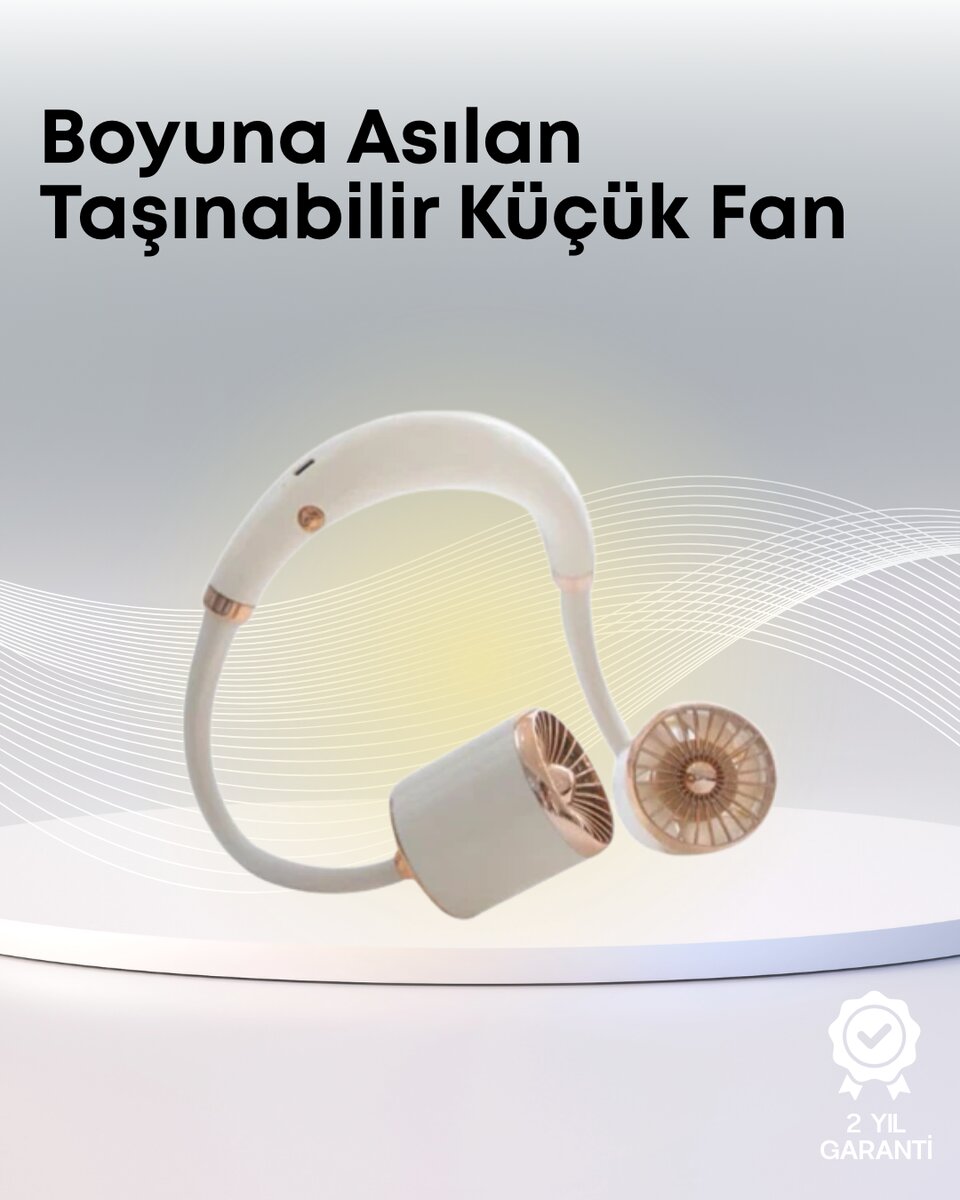 Yazlık Taşınabilir Sessiz Boyun Fanı 3 Kademe Hız Ayarlı 1 Yazlık Taşınabilir Sessiz Boyun Fanı 3 Kademe Hız Ayarlı