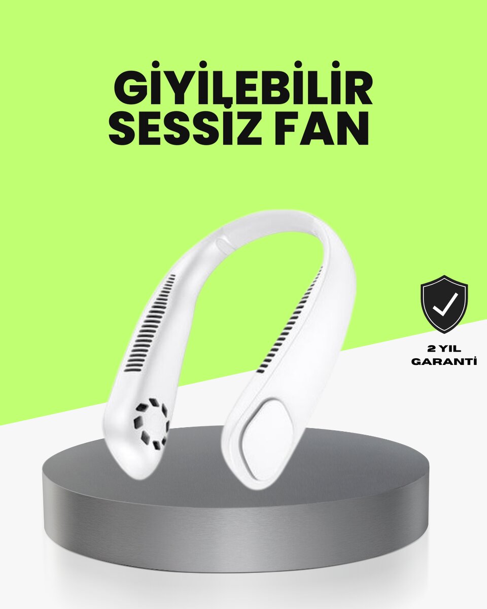 Bıçaksız Güvenli Tasarımlı Sessiz Boyun Fanı 1 Bıçaksız Güvenli Tasarımlı Sessiz Boyun Fanı