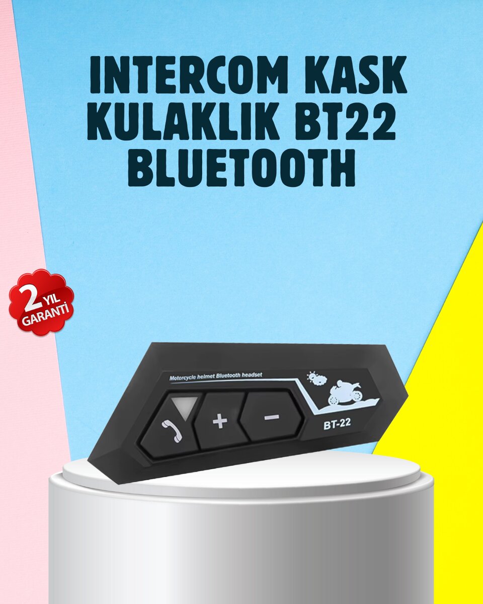 BT22 Motosiklet Kask İçi Bluetooth Kulaklık İnterkom Destekli 1 BT22 Motosiklet Kask İçi Bluetooth Kulaklık İnterkom Destekli