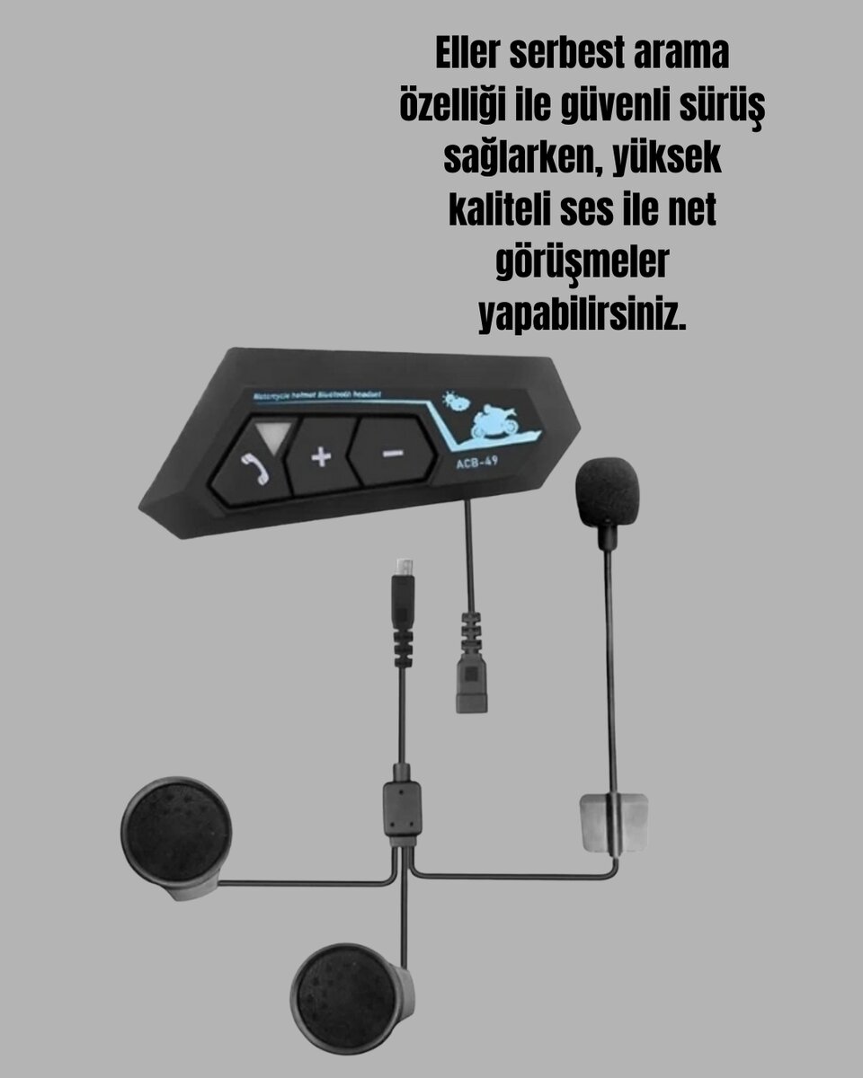 BT22 Motosiklet Kask İçi Bluetooth Kulaklık İnterkom Destekli 2 BT22 Motosiklet Kask İçi Bluetooth Kulaklık İnterkom Destekli - Görsel 2